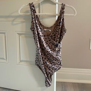 Abercrombie & Fitch leopard body suit.